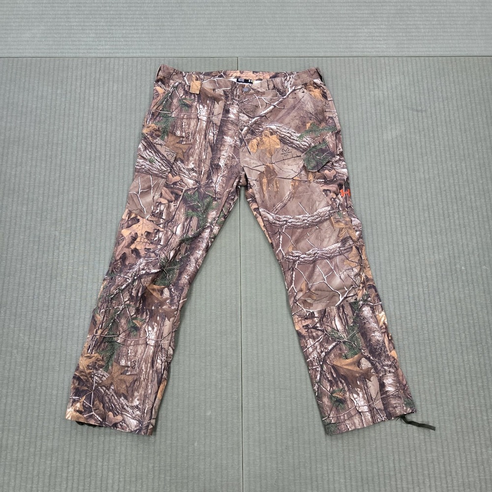 Under Armor Storm Hunting Pants Men's 42 x 32 Field Realtree Camo Cargo 1238327